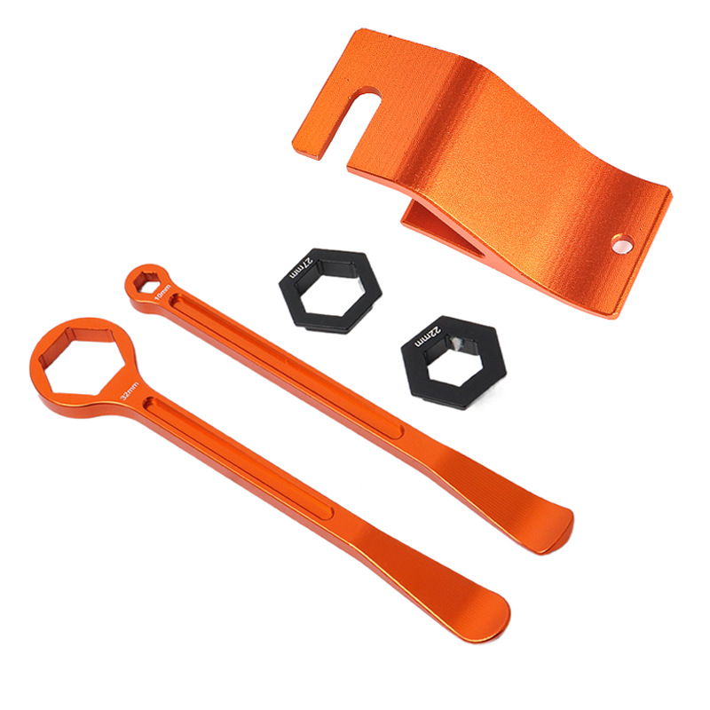 Off-Road Motorcycle Tire Repair Accessories Cnc Tire Removal Tool Hexagonal Wheel Axle Wrench Tire Removal Pry Bar