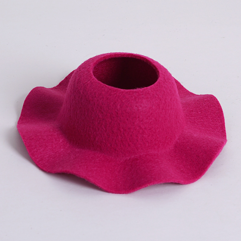 Labu nuevo sombrero de feltero abierto sombrero de cúpula sombrero accesorios de moda sombrero mini sombrero muñeca