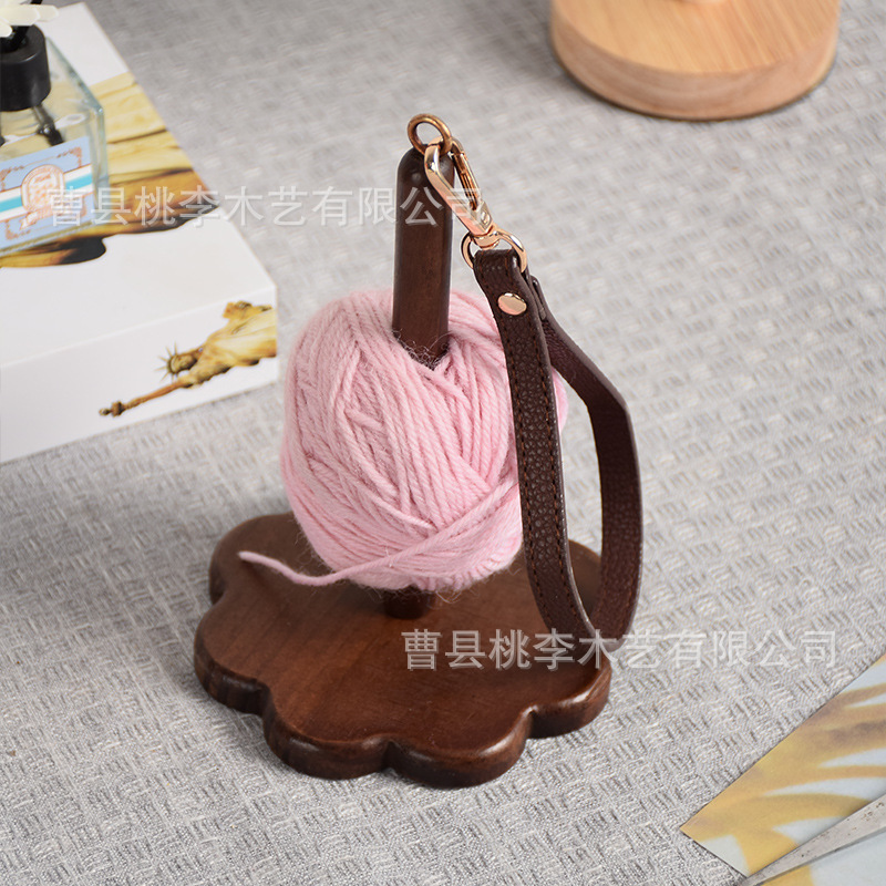 marco de bobina de madera transfronteriza marco de hilo de muñeca portátil DIY herramienta de lana portátil