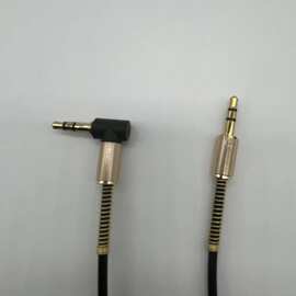 耳机线 90度弯头音频线 音箱延长线  镀金立体3.5音频线音响线