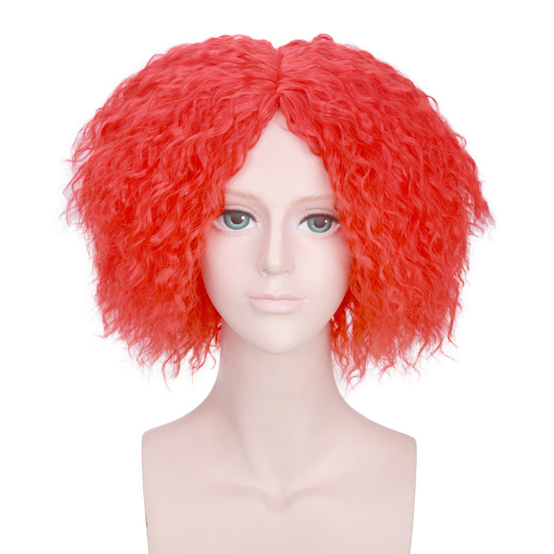 Parrucca lunga e dritta per cosplay di Alice nel paese delle meraviglie, Regina Bianca, Specchio, Cappellaio Matto, Regina di Cuori, sintetica, con clip, taglia media_voghion.com