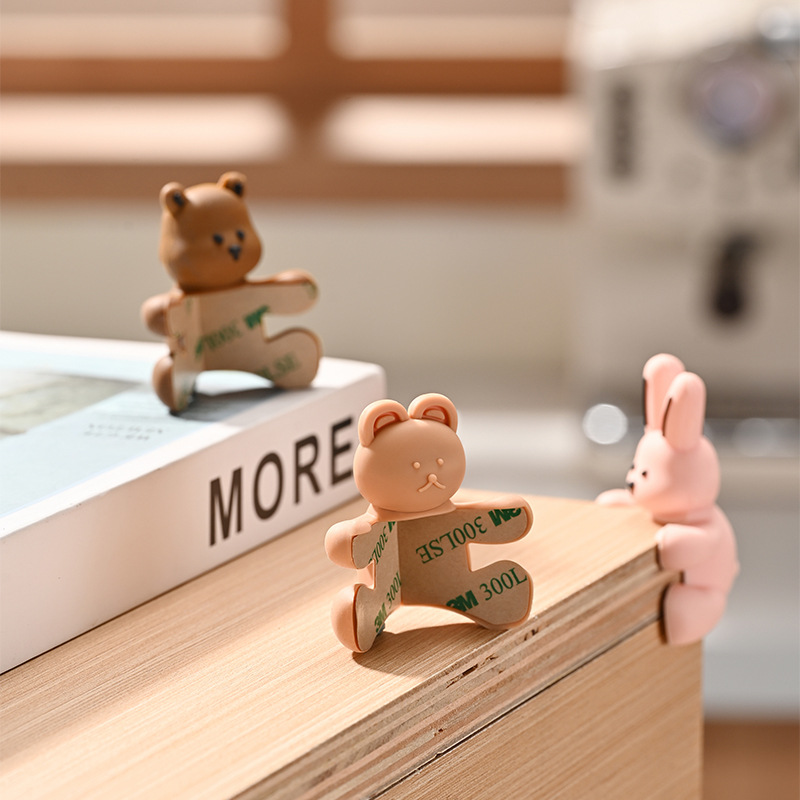 Cartoon Silicone Anti-collision Sticker Children's Safety Table Corner Protective Cover Tea Table Cabinet Corner Silicone Corner Anti-collision Sticker