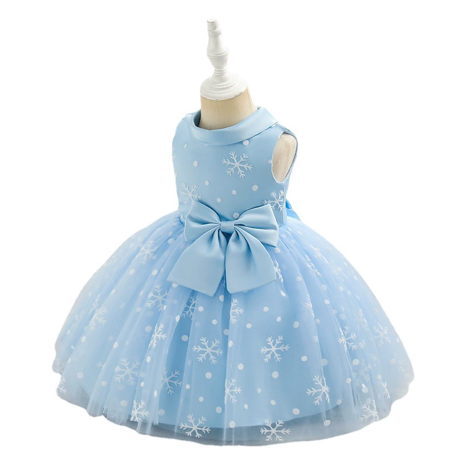 Новое платье для девочек в стиле «розовая принцесса» для трансграничной торговли, сетчатое платье для малышей в европейском и американском стиле