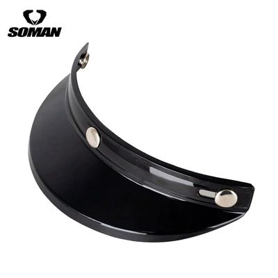 Dəbilqə (Kaska) aksesuarları Visor 3/4 Helmet Visor - all-black