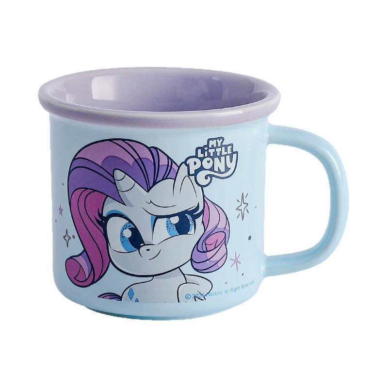 Ceramic cute children's pony, coffee tea cup for beloved, Birthday gift