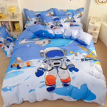 纯棉大版花四件套全棉卡通床单床笠款被套4套件特价批发直供厂家