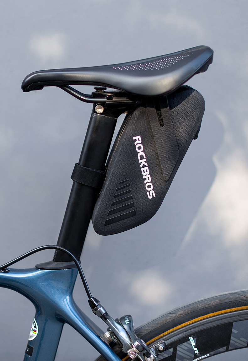 Borsa da sella per bicicletta, borsa da sella per bici da montagna, borsa da sella in nylon impermeabile per tubo superiore_voghion.com