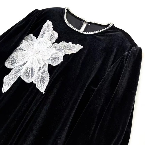 new style white multi-layer sequin beading decoration clothing accessories with skirt corsage factory direct sales and wholesale