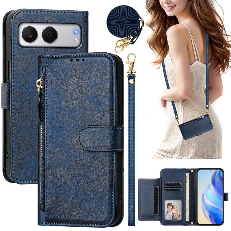 For OnePlus Nord 4 5G solid color multi-card zipper card wallet leather case NORD CE4 wallet case For OnePlus Nord 4 5G solid color multi-card zipper card wallet leather case NORD CE4 wallet case