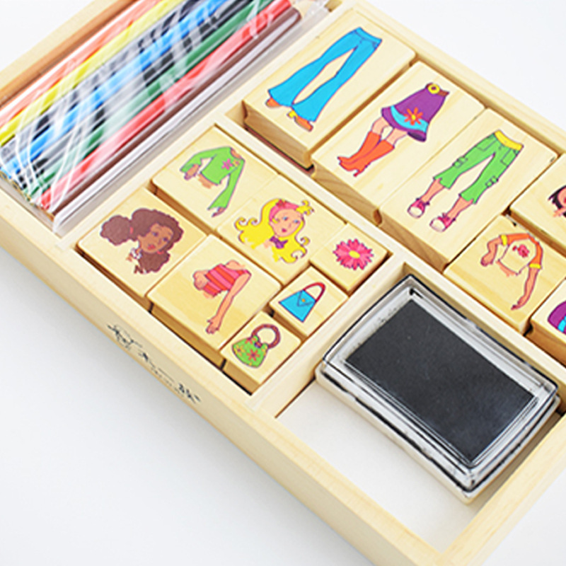 Juguetes de rompecabezas infantiles juegos de madera de juegos de madera de color DIY