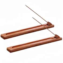 天然实木线香插托盘长条形可插放线香家用室内香薰装饰用品批发