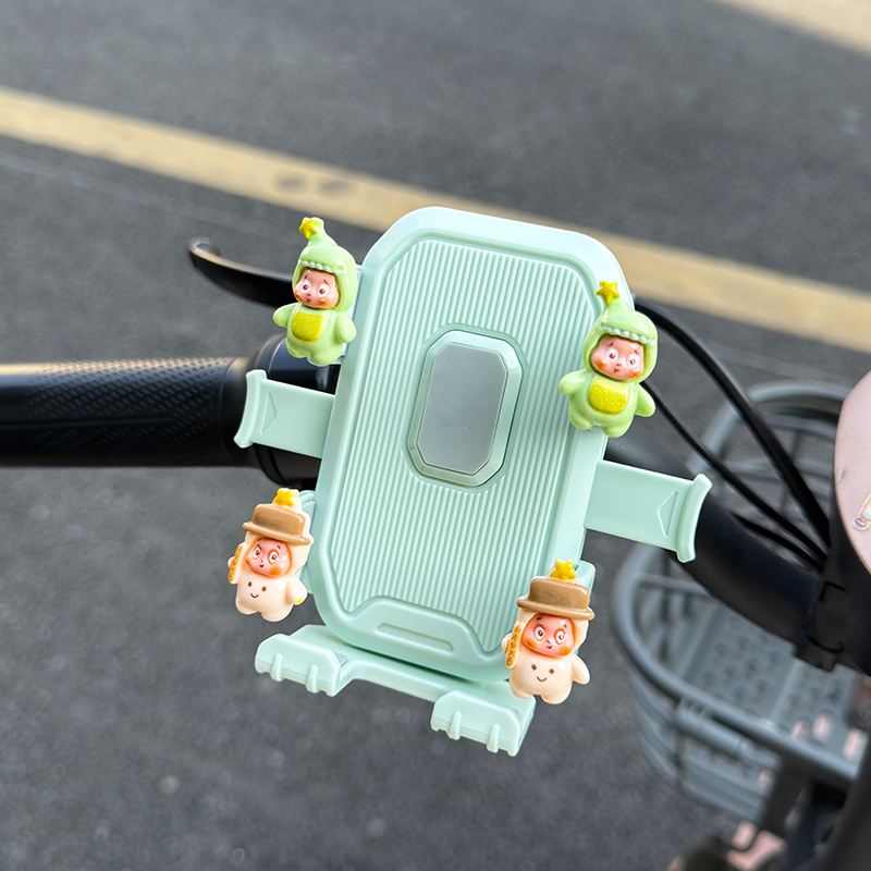 Cute electric bike phone holder, shockproof and stable, navigation stand for girls, a great accessory for students' bikes