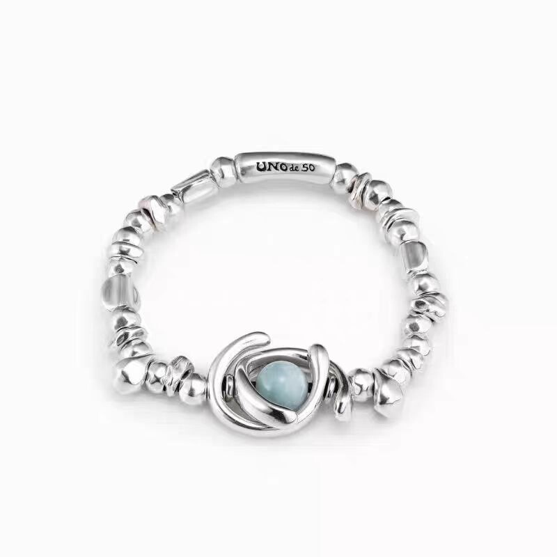 Spain uno de 50 New Handmade Moon Bead Tianhe Stone Bracelet Silver-plated Gold-plated Premium Fit Spain uno de 50 New Handmade Moon Bead Tianhe Stone Bracelet Silver-plated Gold-plated Premium Fit