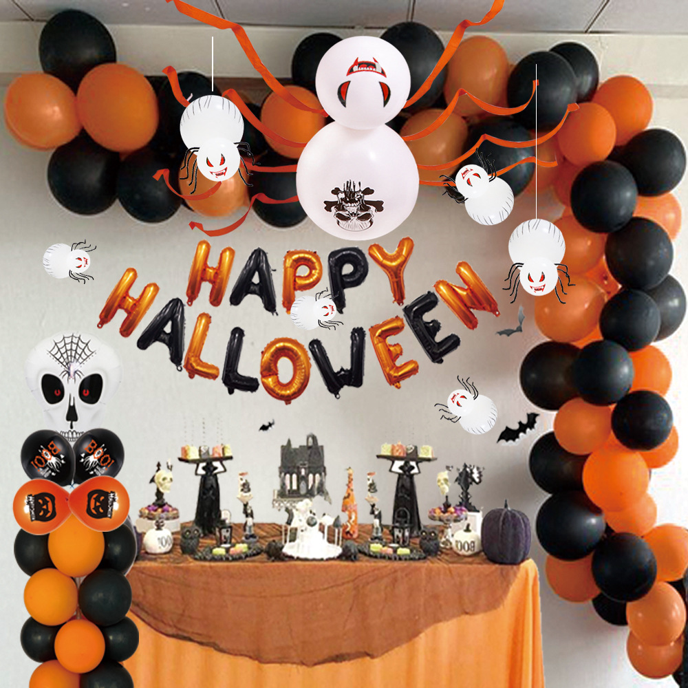 Fiesta de Halloween decoración globo araña fantasma Festival Fiesta suministros Halloween araña globo casa embrujado bar diseño