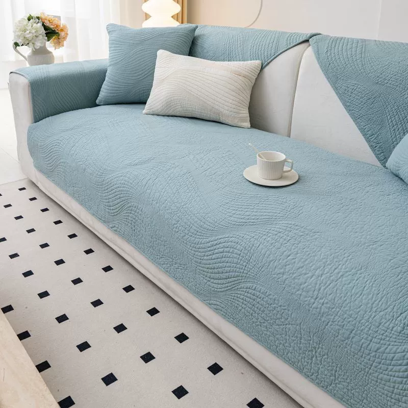 sofa cover scandinavian four‑season non‑slip seat protector, pillow/pillowcase options, multiple sizes