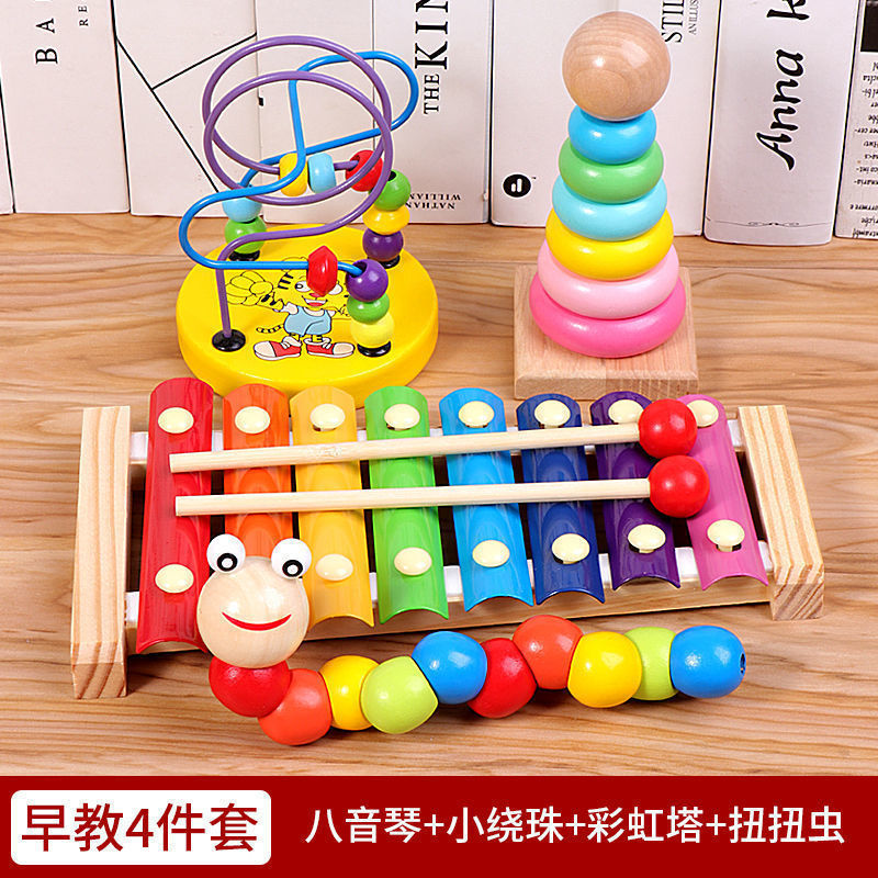 Toque el piano alrededor de la cuenta Rainbow Tower Caterpillar