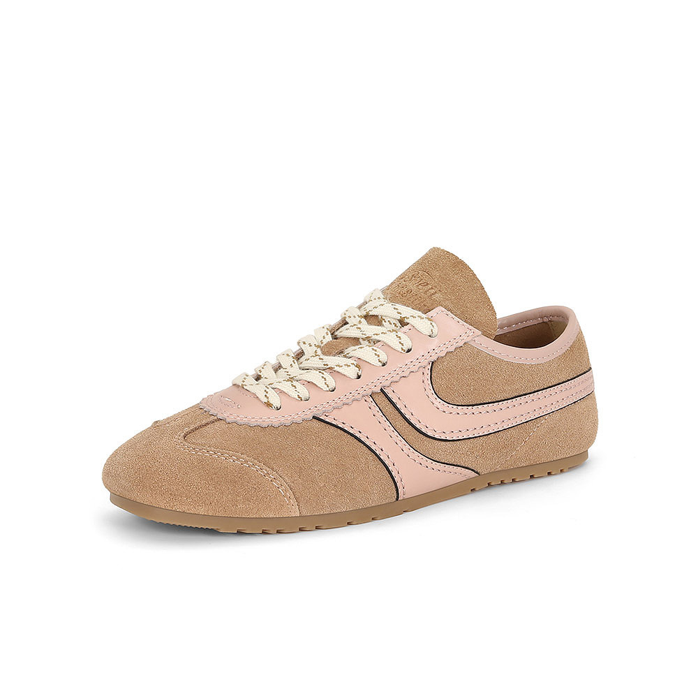 Versión de cuero de vaca, Su Yan Yan, estilo americano, chicas retro, zapatos de entrenamiento de maratón casuales, zapatos de mujer, Gump.