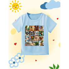 D 37258 Kids Printed Tees ��ͯӡ��Բ�����羳��ó������