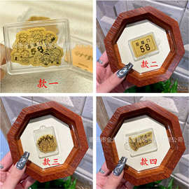 明星物料黄金贴足金999应援物料明星周边图片定+制工厂