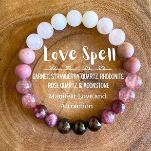 J 40835 Natural stone crystal beaded bracelet ��Ȼʯˮ������