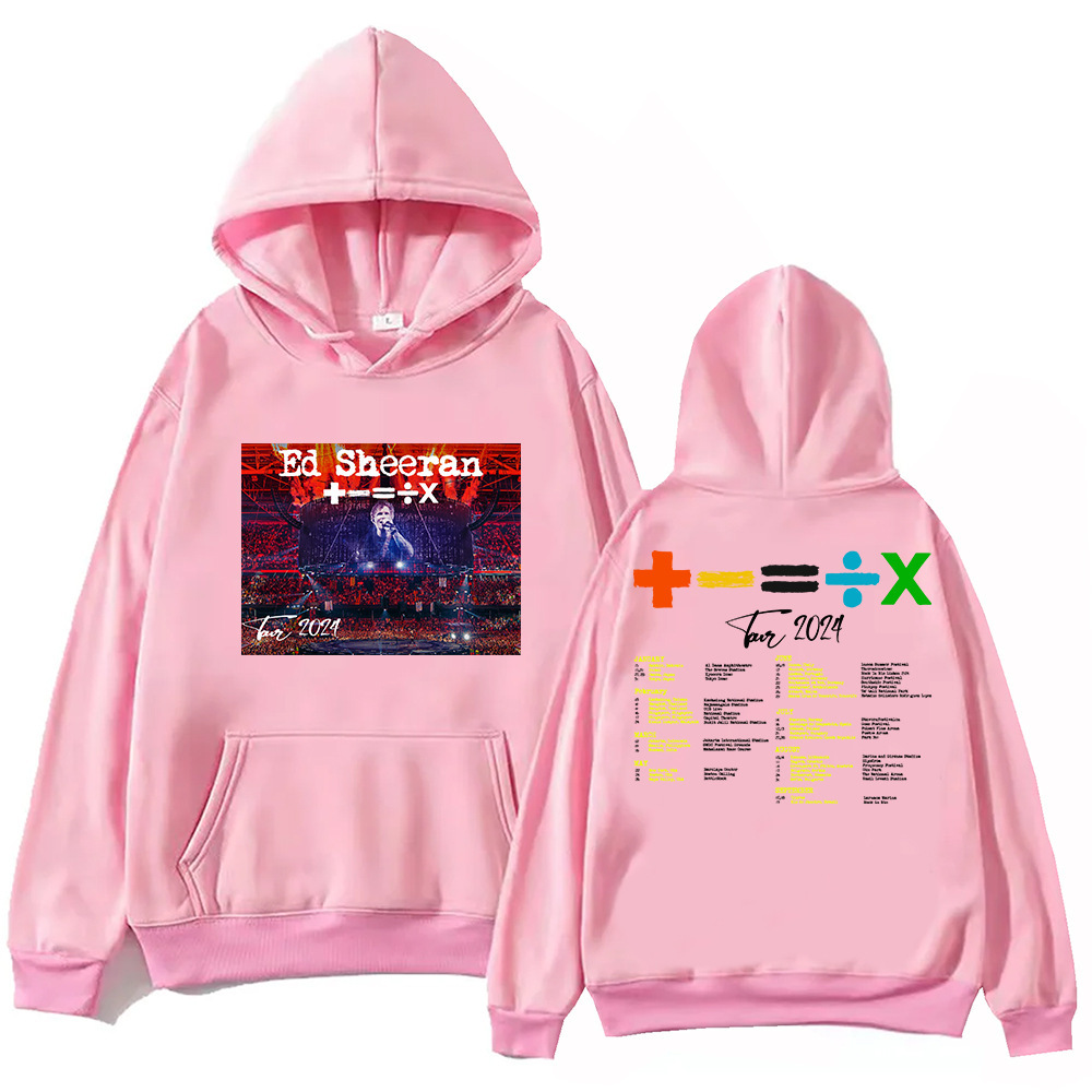 Ed Sheeran Tour 2024 sudadera conmemorativa Harajuku sudadera regalo para los fanáticos