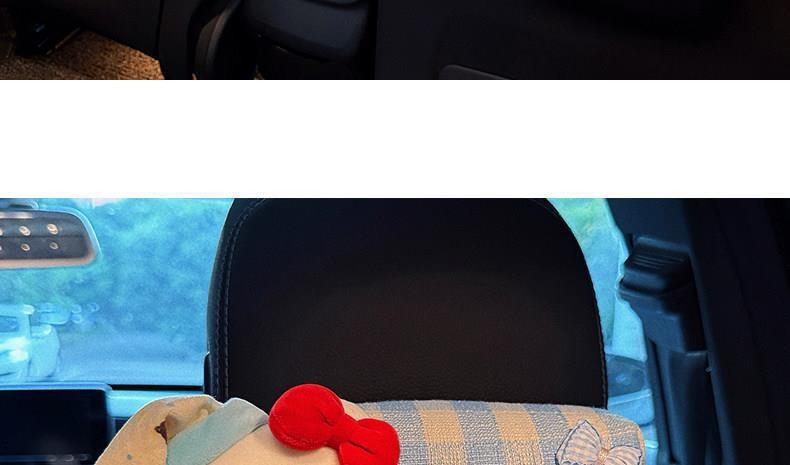 Car Tissue Box, Cute Pajama-Style Hello Kitty Paper Tissue Holder, Hanging on the Back of Car Seat