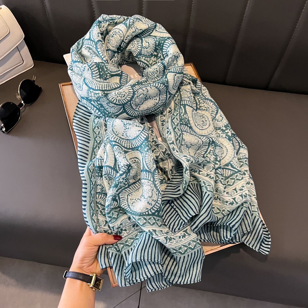 면과 린넨 스카프-29