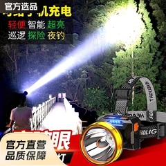 夜钓鱼头灯强光充电超亮头戴式户外超长续航手电筒矿灯轻小号专用