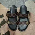 Double button brown plaid
