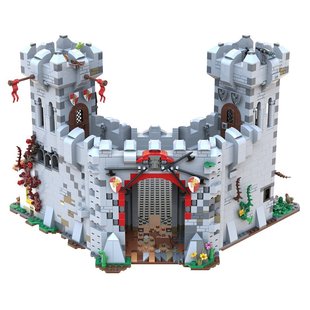 Строительные блоки трансграничные MOC-120736 Средневековый замок 2136 аксессуары игрушки Рождественские подарки