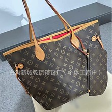 跨境爆款驴家女包老花单肩包手提包托特包子母包购物袋包包批发