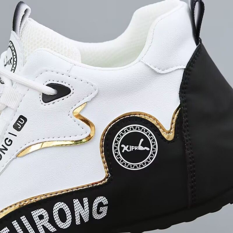 Chaussures pour hommes, baskets blanches unisexes épaisses, chaussures de sport tendance pour le printemps, style populaire sur TikTok, chaussures de papa pour couples_voghion.com