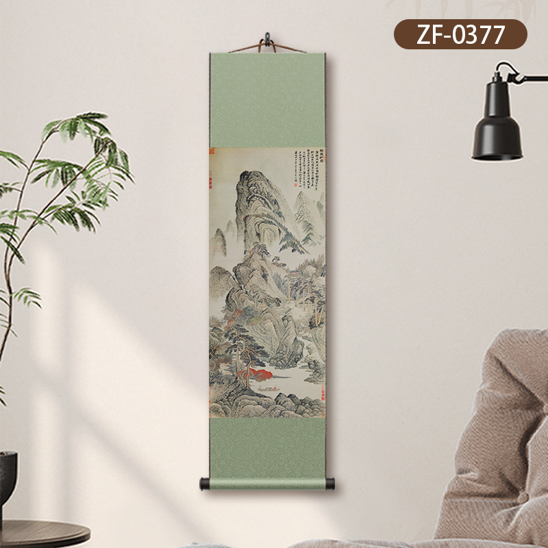 ZF-0377 Qing Wu Yushan (Wu Li) 타오푸 소나무 국화 그림