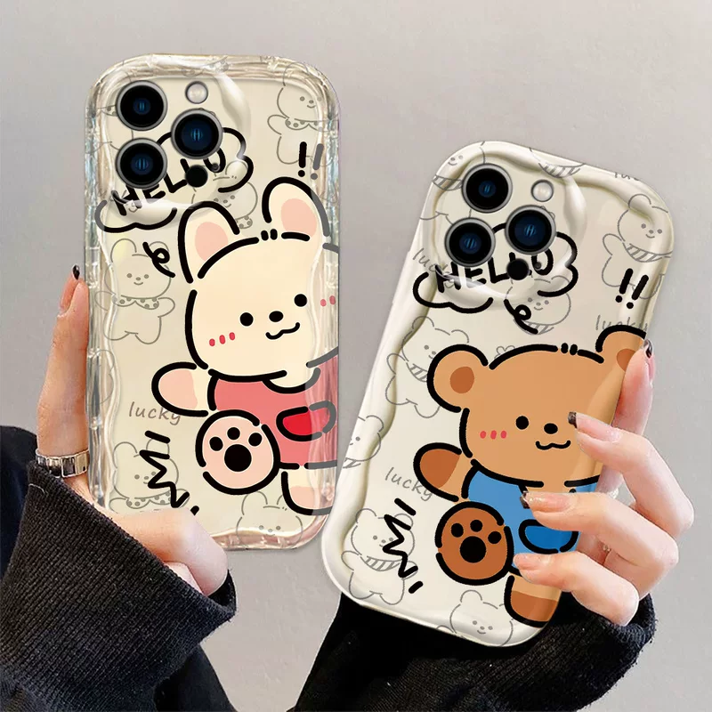 (Торговля через границы), совместимый силиконовый чехол для телефона cute с медведями, 40, с маленькими мишками