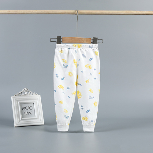Baby Autumn Knickers Newborn Cotton Open- Legged Pants for Children Spring and Autumn Thin Style Inner Wear Single Leggings for Boys