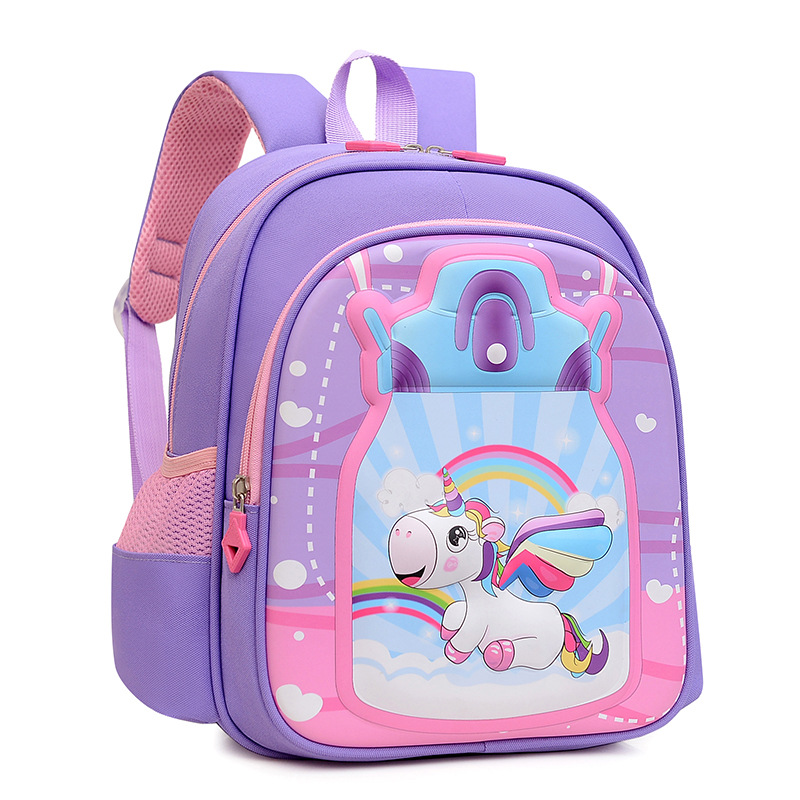 Mochila escolar para niños 4-8 años de edad mochila de jardín de infantes de gran capacidad impermeable Primer Grado mochila de dinosaurio mochila de estudiante de escuela primaria