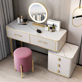 加工定制书房书桌梳妆台小户型化妆桌卧室化妆台带灯影楼妆台批发
