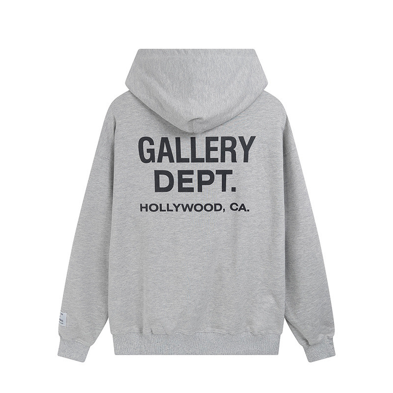 高品質galleryアルファベットロゴプリントレトロフード付き女性カップル服大きいサイズパーカー|undefined