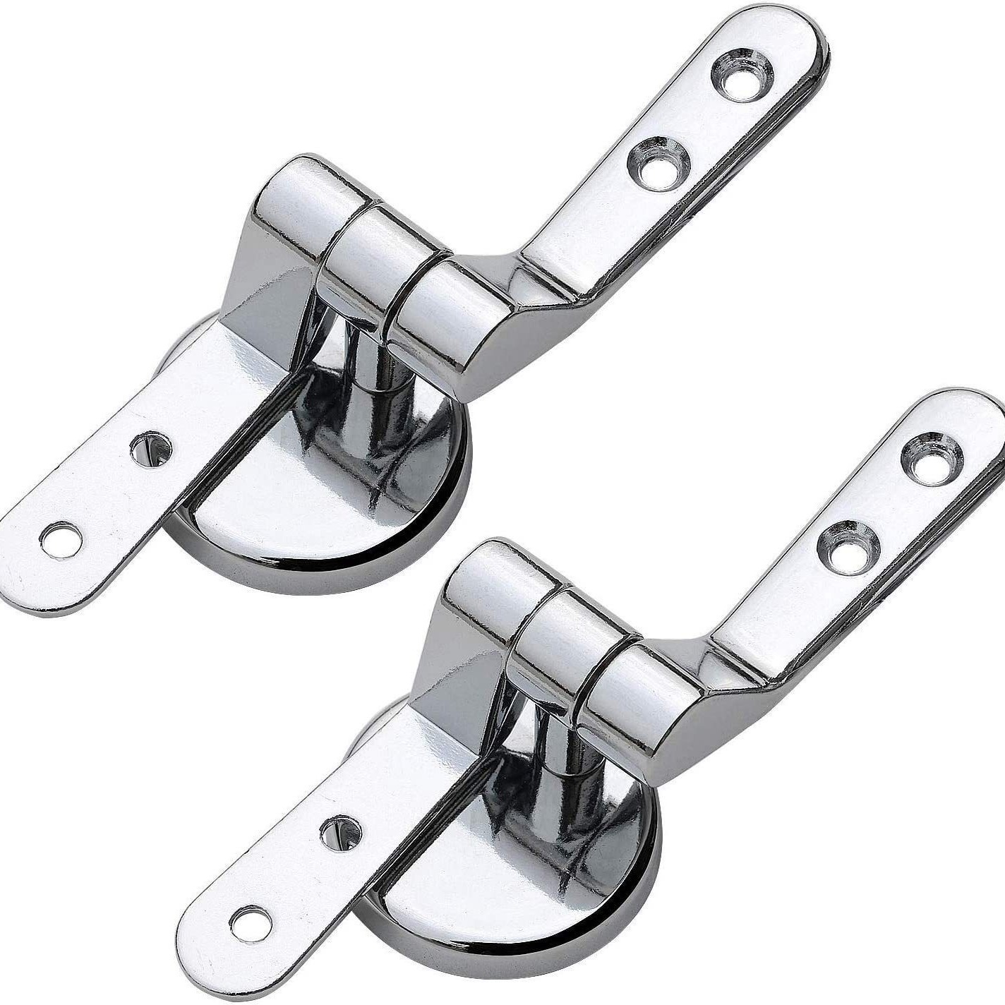 Amazon hotel hotel hotel pesado accesorios de inodoro con tornillo baño de aleación de zinc cubierta de inodoro bisagra
