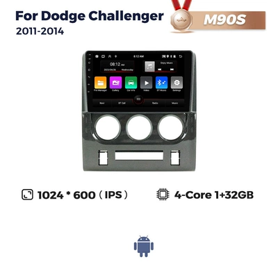 Suitable for Dodge Challenger 2011-2014 Dodge Challenger Large Screen Android Car Navigator (DVD Navigation) - m90s-132-quad-core-wifi-version-black