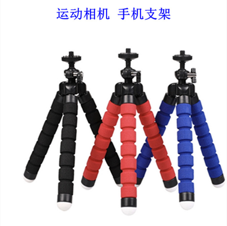 gopro Accessories Sponge Tripod Octopus Bracket Moving Camera Mobile Phone Desktop Bracket Factory Direct Sales