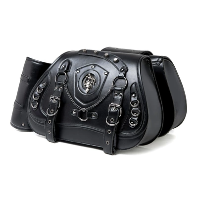 Cross-border Hot Sale Harley Cruise Equipment Car Side Bag Motorcycle Accessories Modified Side Bag Knight Locomotive Hanging Bag (Motosiklet ləvazimatları və aksesuarları) - fbg342bk-pair