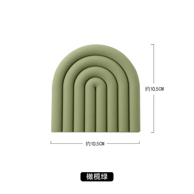 레인보우 매트 - 녹색 작은 코스터