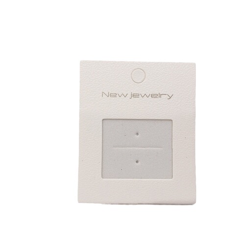 New Jewelry Single Sponge Ring Card High-End Decorative Packaging Card Embossed LOGO Gold Printed