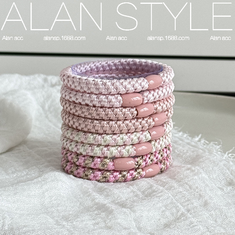 Korean-Style Simple Braided Hair Tie for Women, Elegant High Ponytail Anti-Collapse Hair Band, High Elasticity Hair Rope, Versatile Hair Accessory