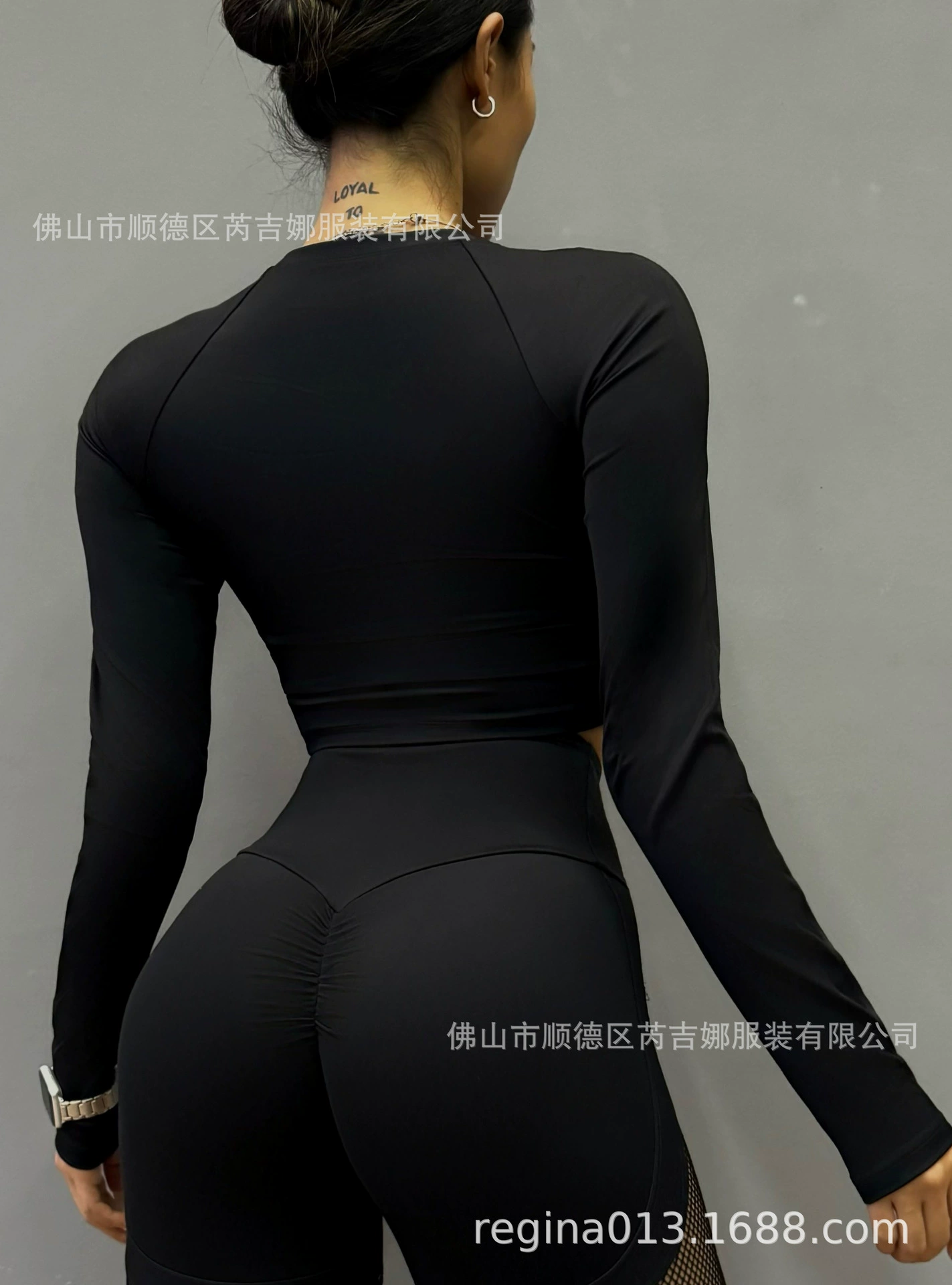 (Cross-border trading), топ с чашками, рыболовная сетка, спортивный лонгслив для зала, sexy yoga clothing, европейский стиль