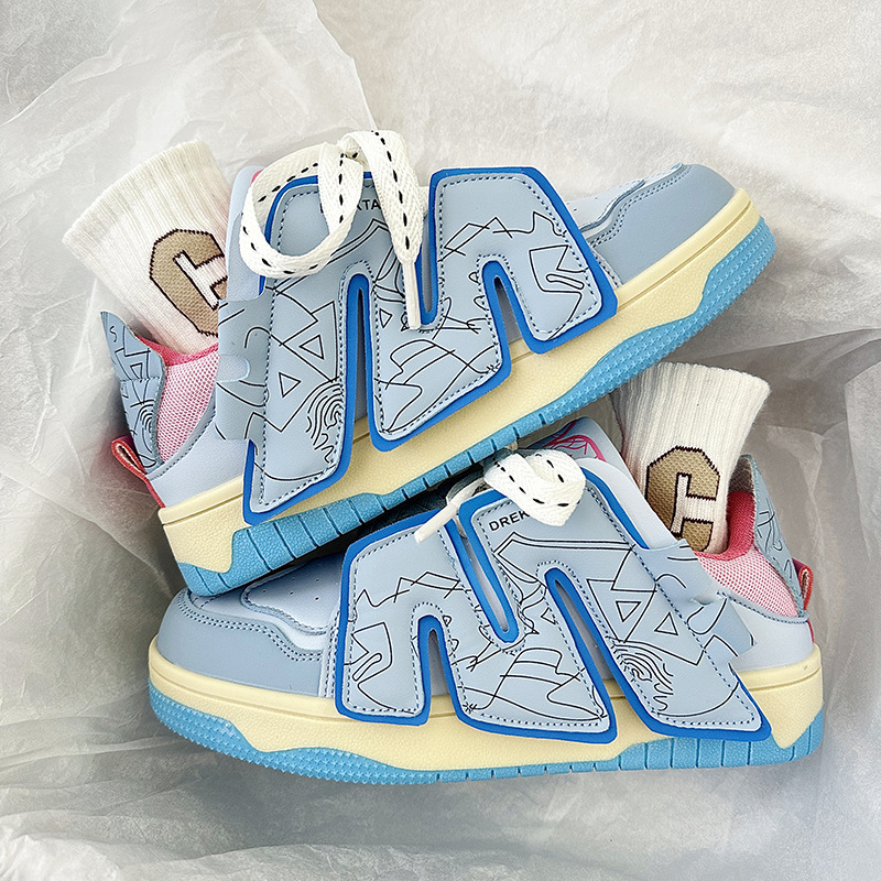 Niche skate shoes 2023 new original design wheat whirlwind hip-hop men and women couples casual all-match skateboard bread shoes_voghion.com