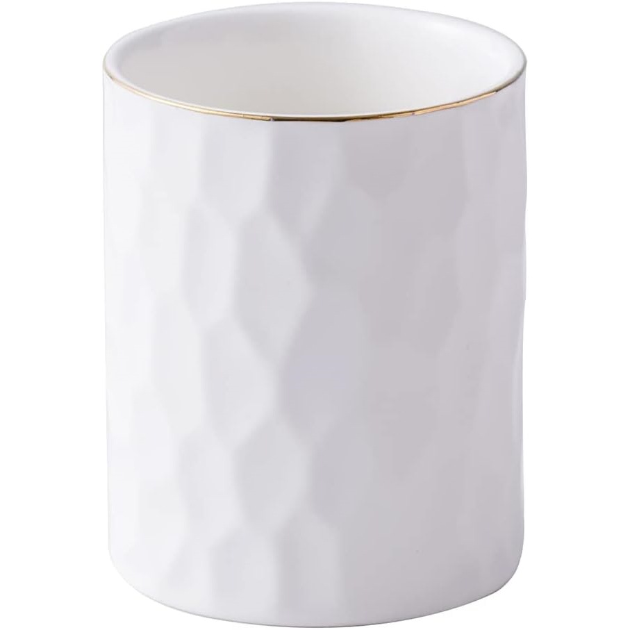 Soporte Organizador de Cepillos de Dientes de Cerámica, Almacenamiento, para Escritorio image 2