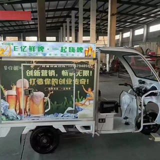 精酿啤酒电动三轮车鲜啤售卖车夜市商场移动冷饮啤酒车厂家直营