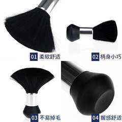 Cross-border new hair cutting comb and brush, hair picking comb, beauty salon hair cutting cleaning tool, neck brush factory